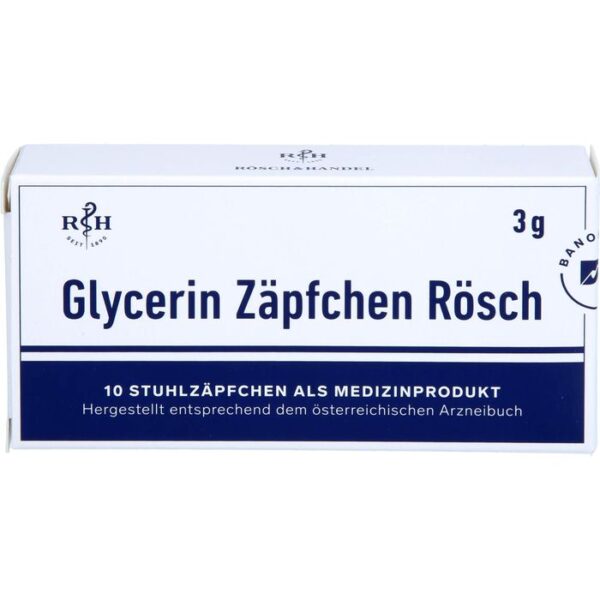 GLYCERIN ZÄPFCHEN Rösch 3 g gegen Verstopfung 10 St.