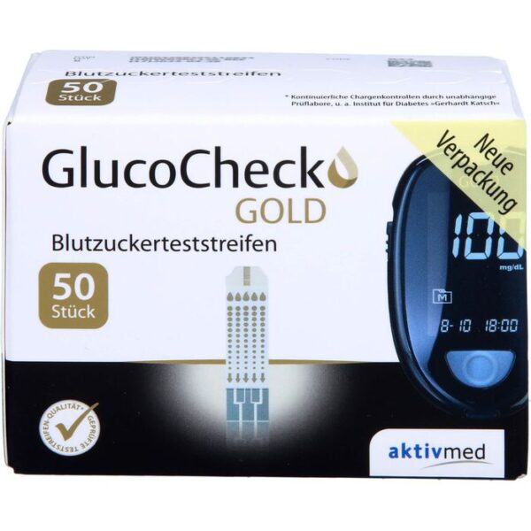 GLUCOCHECK GOLD Blutzuckerteststreifen 50 St.