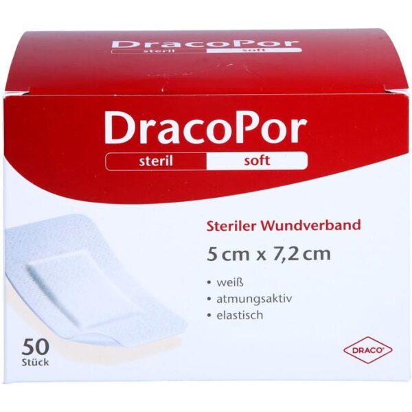 DRACOPOR Wundverband 5x7,2 cm steril 50 St.