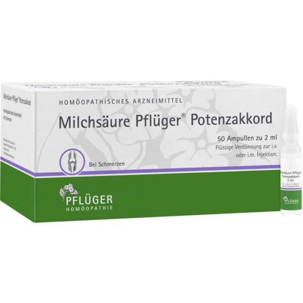 MILCHSÄURE Pflüger Potenzakkord Inj.-Lsg.Amp. 50 St.