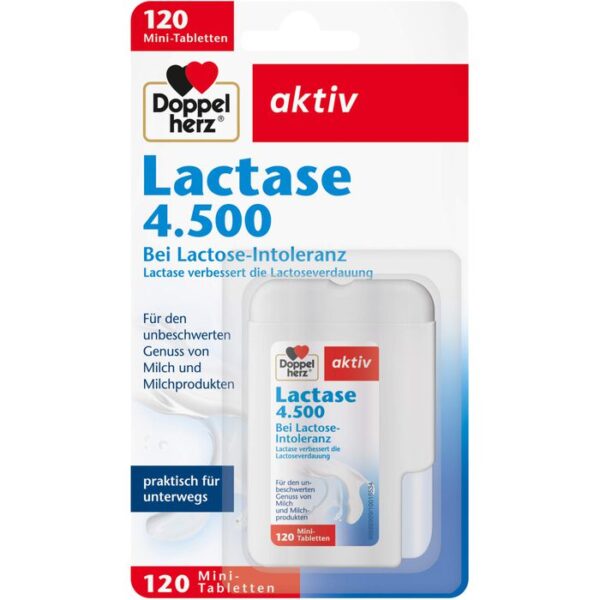 DOPPELHERZ Lactase 4.500 Tabletten 120 St.