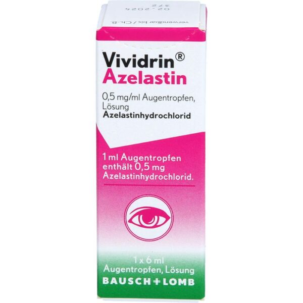 VIVIDRIN Azelastin 0,5 mg/ml Augentropfen 6 ml