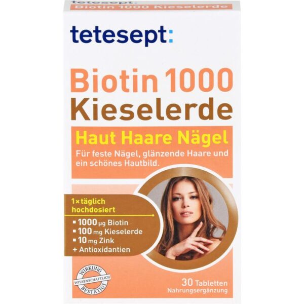 TETESEPT Biotin 1000 Kieselerde Filmtabletten 30 St.