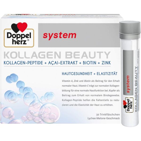 DOPPELHERZ Kollagen Beauty system Trinkfläschchen 30 St.