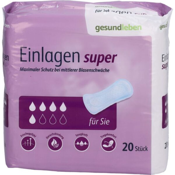 GESUND LEBEN Einlagen super 20 St.