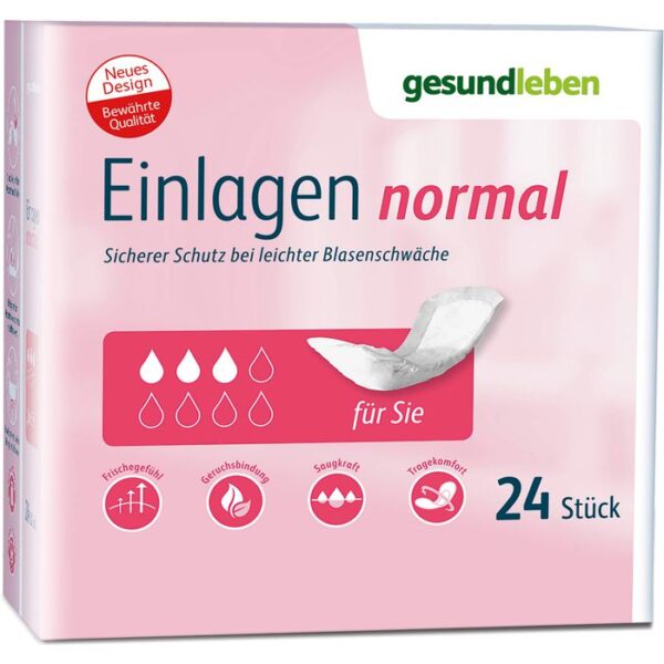 GESUND LEBEN Einlagen normal 144 St.