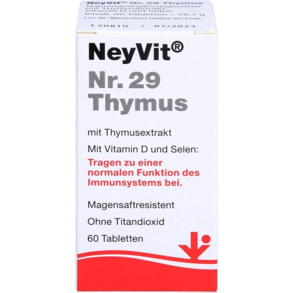 NEYVIT Nr.29 Thymus magensaftresistente Tabletten 60 St.