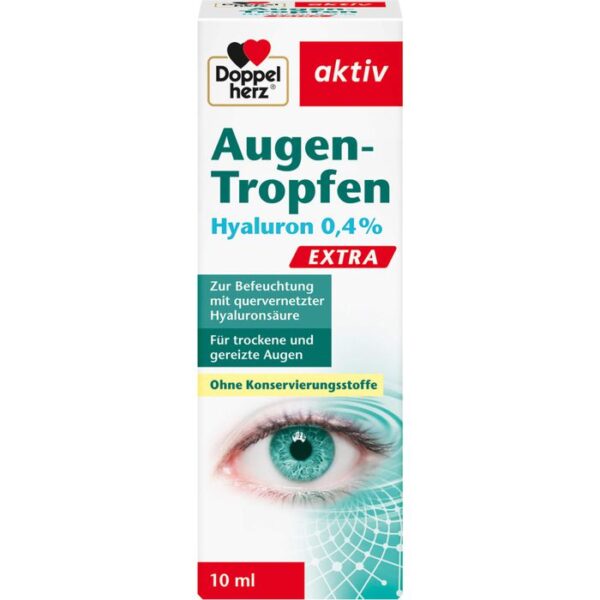 DOPPELHERZ Augen-Tropfen Hyaluron 0,4% Extra 10 ml