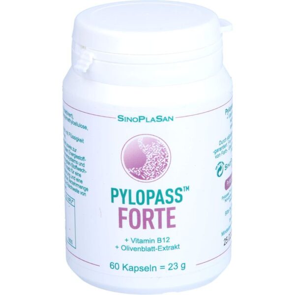 PYLOPASS FORTE 200 mg+Vit.B12+Olivenblattextr.Kps. 60 St.