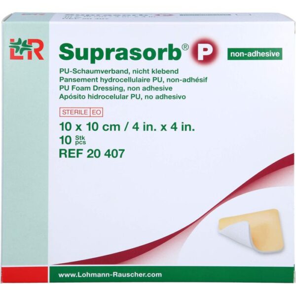 SUPRASORB P PU-Schaumv.nicht klebend 10x10 cm 10 St.