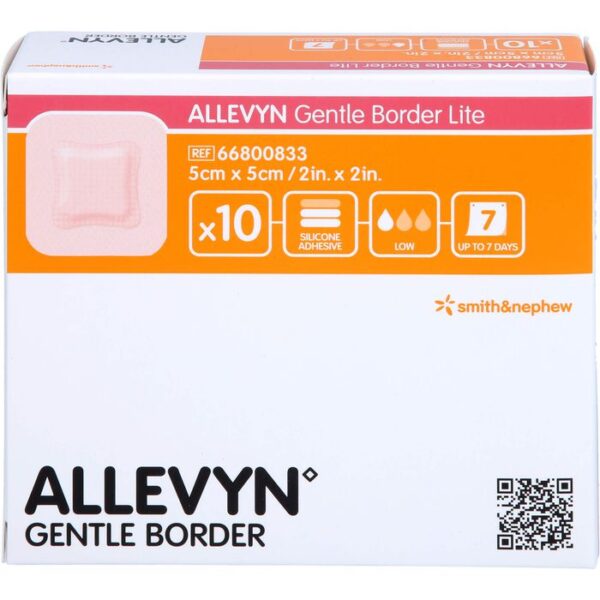 ALLEVYN Gentle Border Lite 5x5 cm Schaumverb. 10 St.