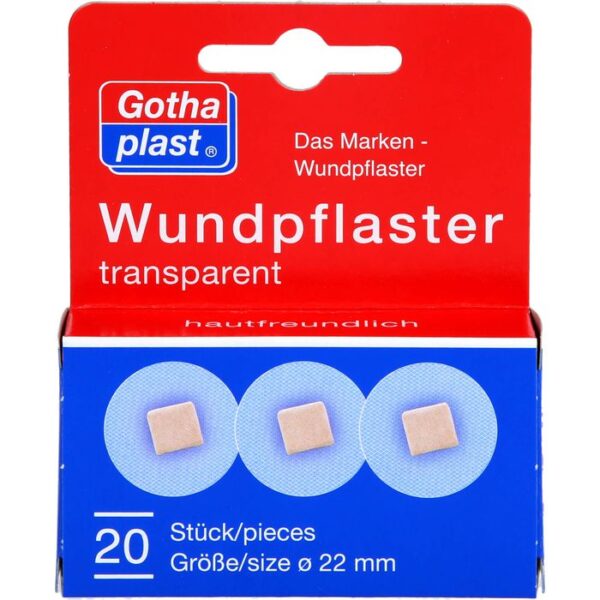 GOTHAPLAST Wundpflaster 2,2 cm transparent 20 St.