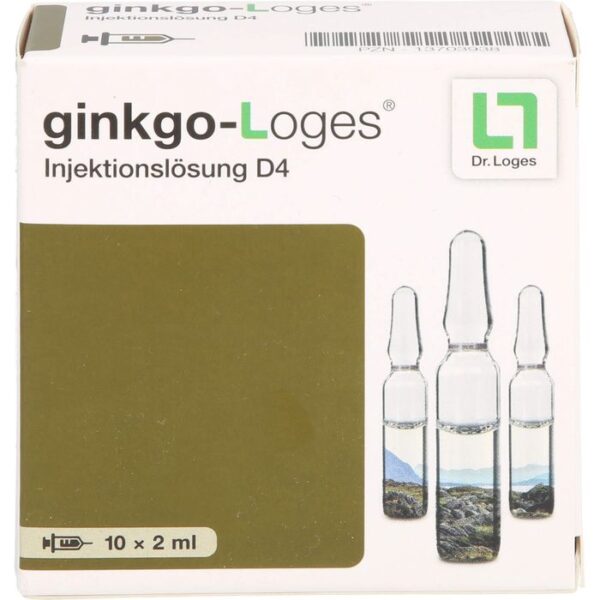 GINKGO-LOGES Injektionslösung D 4 Ampullen 20 ml