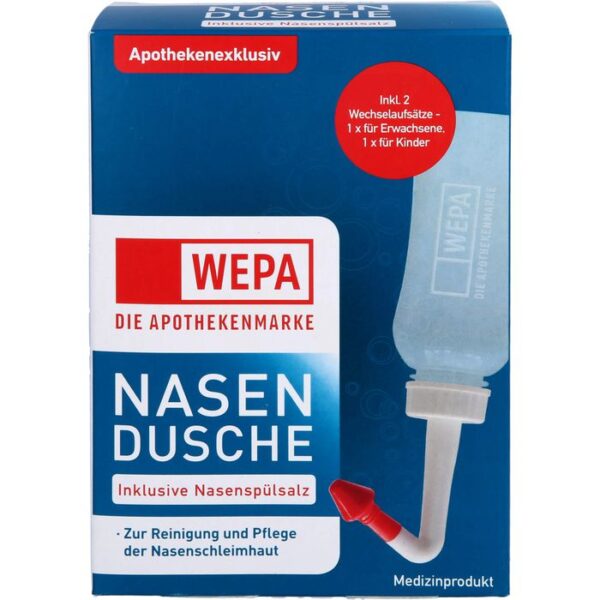 WEPA Nasendusche mit 10x2,95 g Nasenspülsalz 1 P