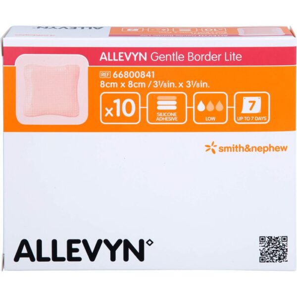 ALLEVYN Gentle Border Lite 8x8 cm Schaumverb. 10 St.