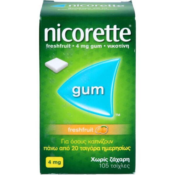 NICORETTE 4 mg freshfruit Kaugummi 105 St.