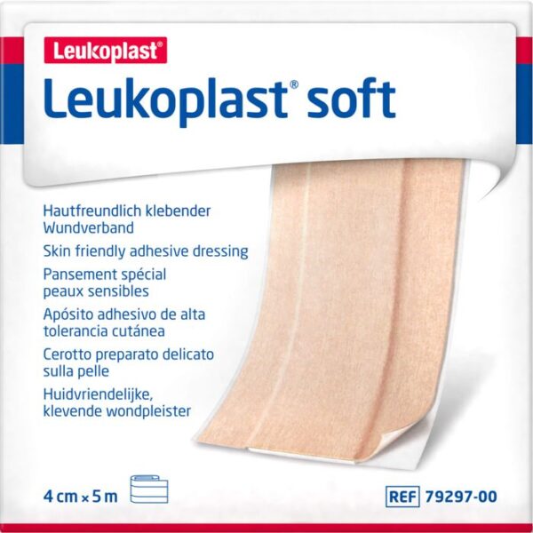 LEUKOPLAST soft Pflaster 4 cmx5 m Rolle 1 St.