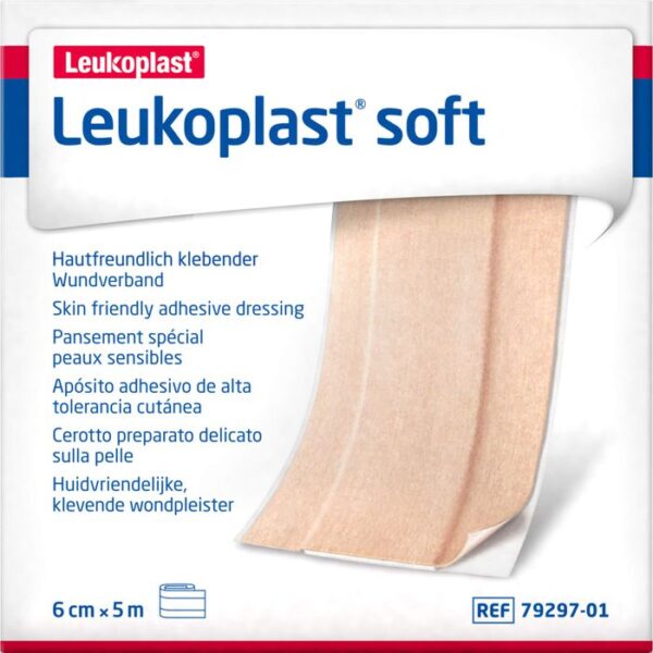 LEUKOPLAST soft Pflaster 6 cmx5 m Rolle 1 St.