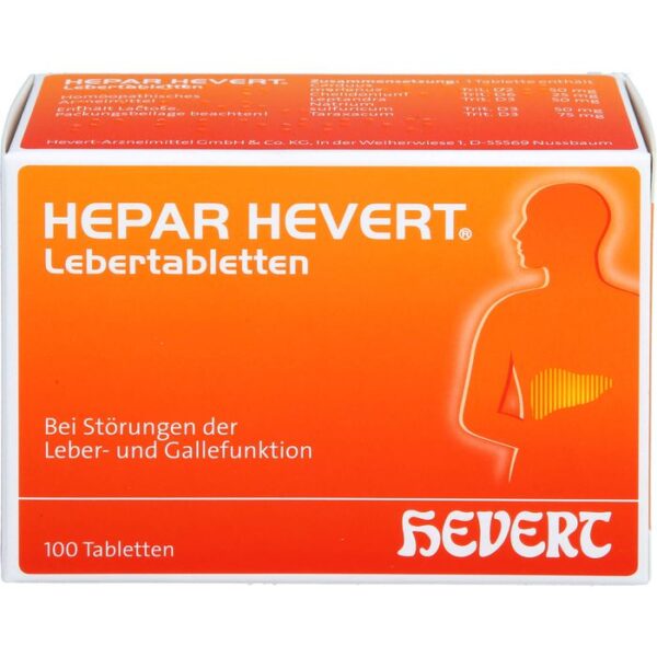 HEPAR HEVERT Lebertabletten 100 St.