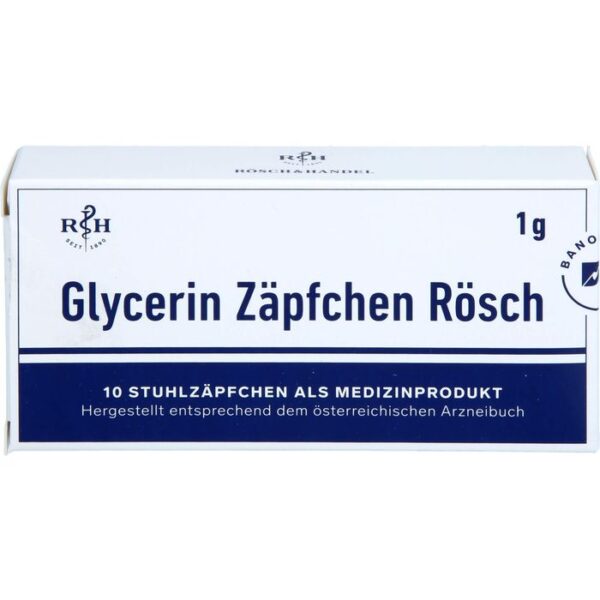 GLYCERIN ZÄPFCHEN Rösch 1 g gegen Verstopfung 10 St.