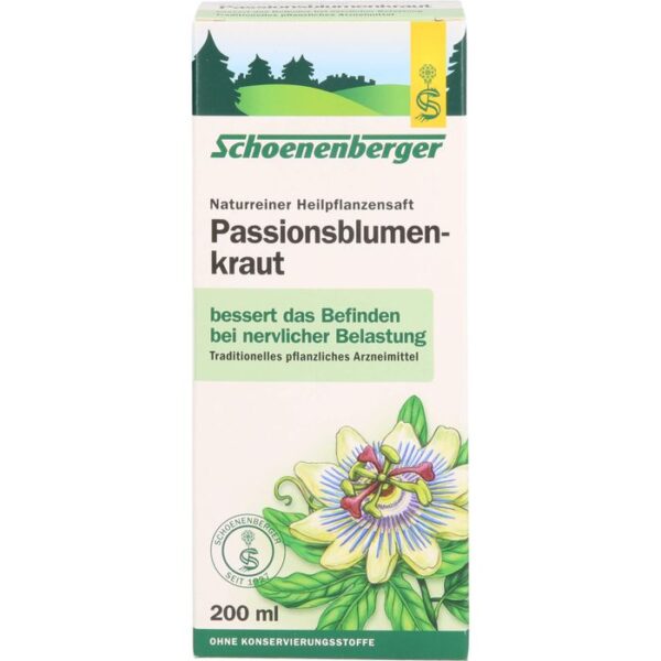 PASSIONSBLUMENKRAUT naturreiner Heilpflanzensaft 200 ml