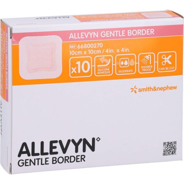 ALLEVYN Gentle Border 10x10 cm Schaumverb. 10 St.