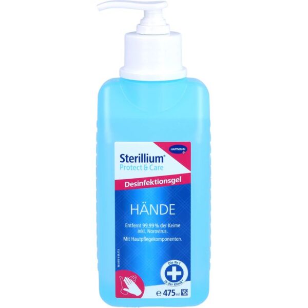 STERILLIUM Protect & Care Hände Gel mit Pumpe 475 ml