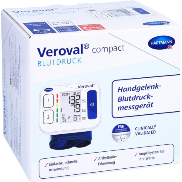 VEROVAL compact Handgelenk-Blutdruckmessgerät 1 St.