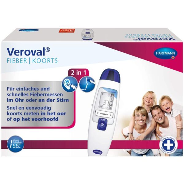 VEROVAL 2in1 Infrarot-Fieberthermometer 1 St.