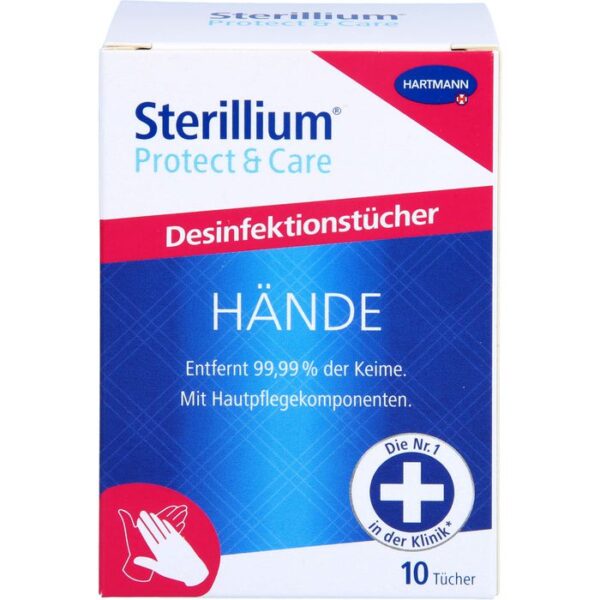 STERILLIUM Protect & Care Hände Desinfekt.tücher 10 St.