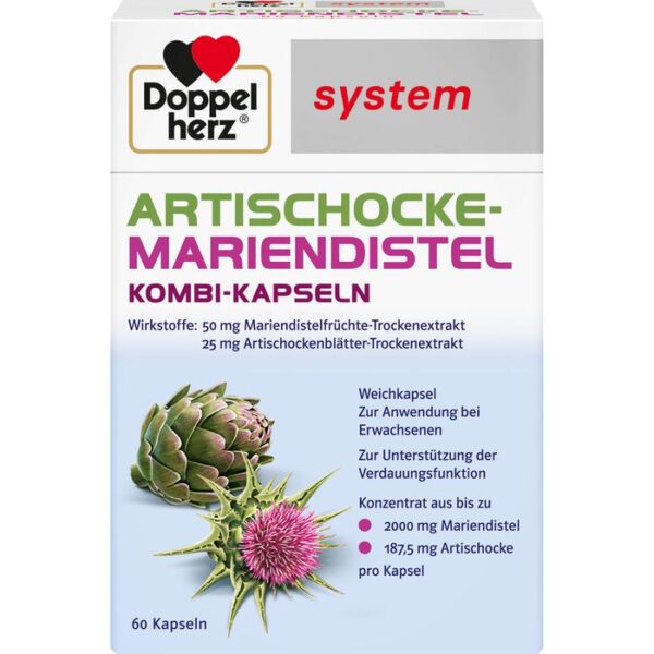 DOPPELHERZ Artischocke-Mariendistel system Weichk. 60 St.