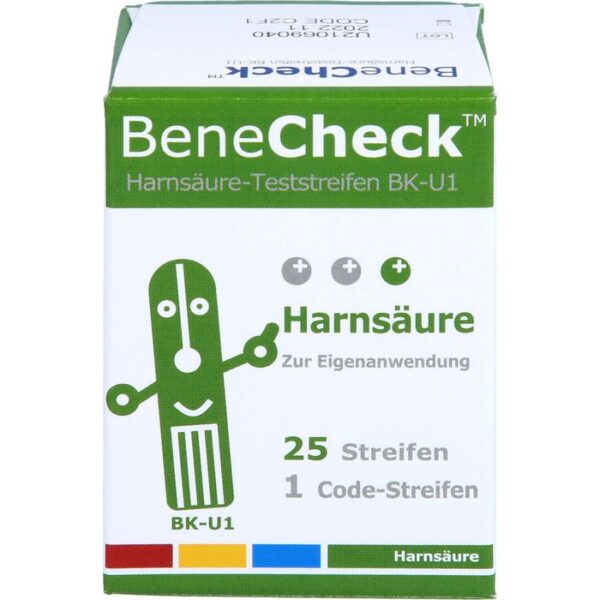 BENECHECK Harnsäure-Teststreifen BK-U1 25 St.