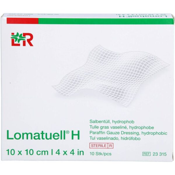 LOMATUELL H Salbentüll 10x10 cm steril 10 St.