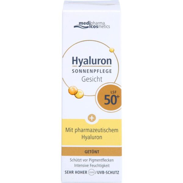 HYALURON SONNENPFLEGE Gesicht Creme LSF 50+ getönt 50 ml