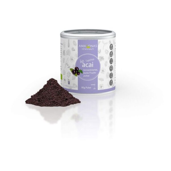 ACAI 100% Bio Pulver ohne Trägerstoffe 80 g