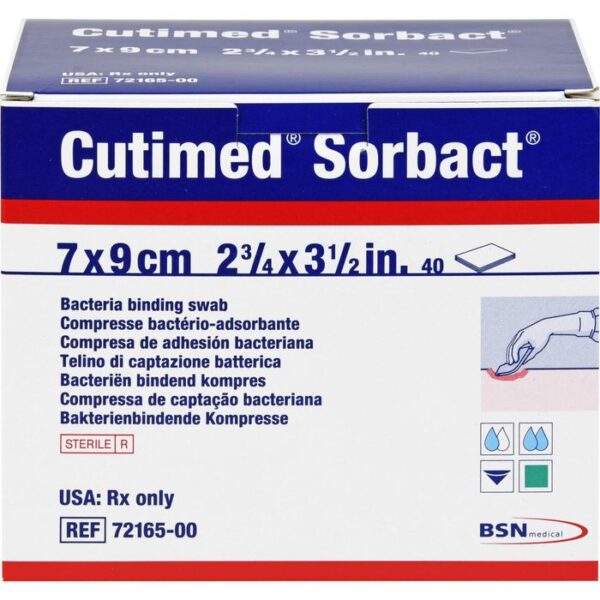 CUTIMED Sorbact Kompressen 7x9 cm 40 St.