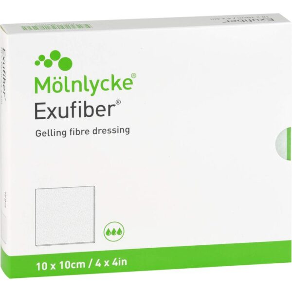 EXUFIBER 10x10 cm Gel-Faserverband 10 St.