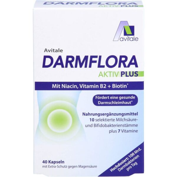 DARMFLORA Aktiv Plus 100 Mrd.Bakterien+7 Vitamine 40 St.