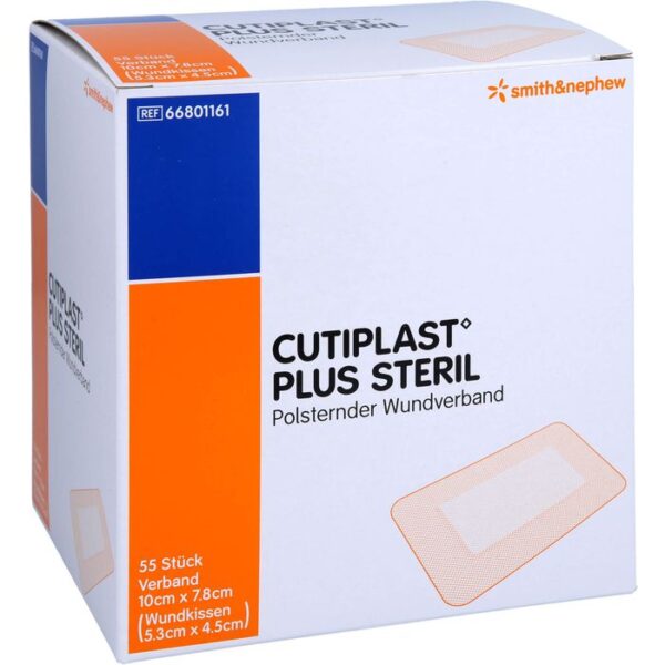 CUTIPLAST Plus steril 7,8x10 cm Verband 55 St.