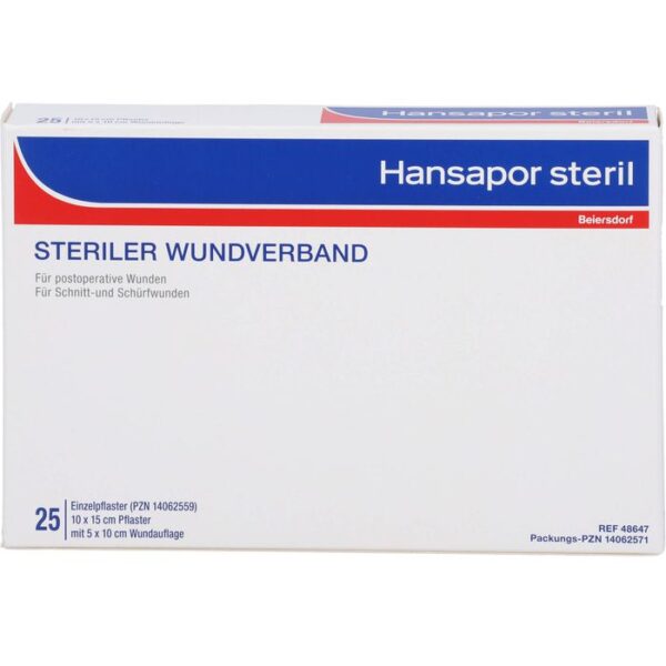 HANSAPOR steril Wundverband 10x15 cm 25 St.