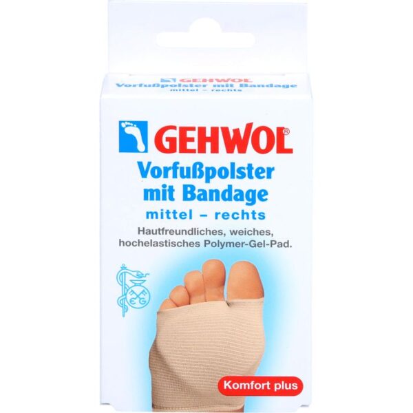 GEHWOL Vorfußpolster mit Bandage rechts mittel 1 St.