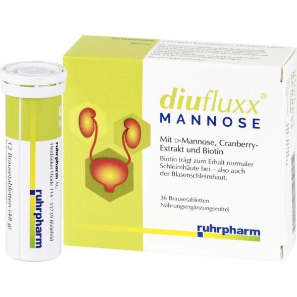 DIUFLUXX Mannose Brausetabletten 36 St.