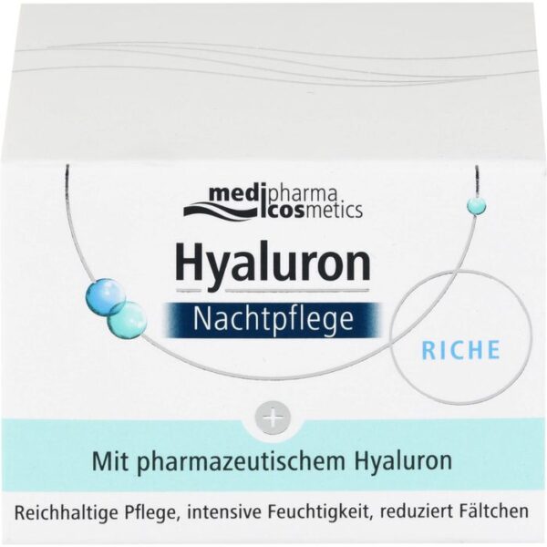 HYALURON NACHTPFLEGE riche Creme im Tiegel 50 ml