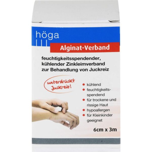 ALGINAT-Verband 6 cmx3 m kühlender Zinkleimverband 1 St.