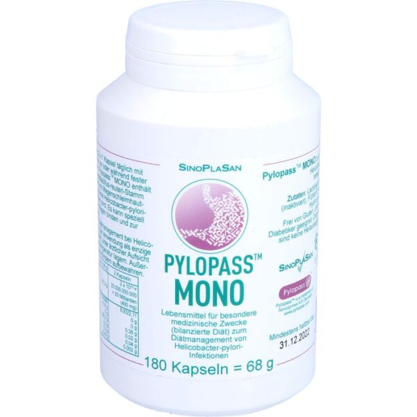 PYLOPASS MONO 200 mg bei Helicobacter pylori Kaps. 180 St.