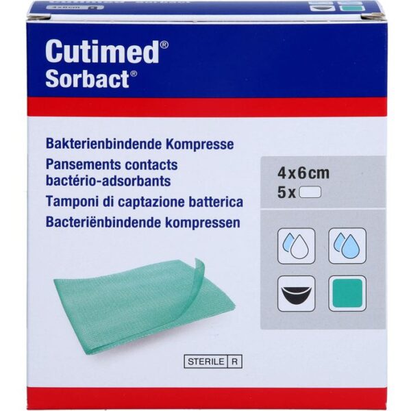 CUTIMED Sorbact Kompressen 4x6 cm 5 St.