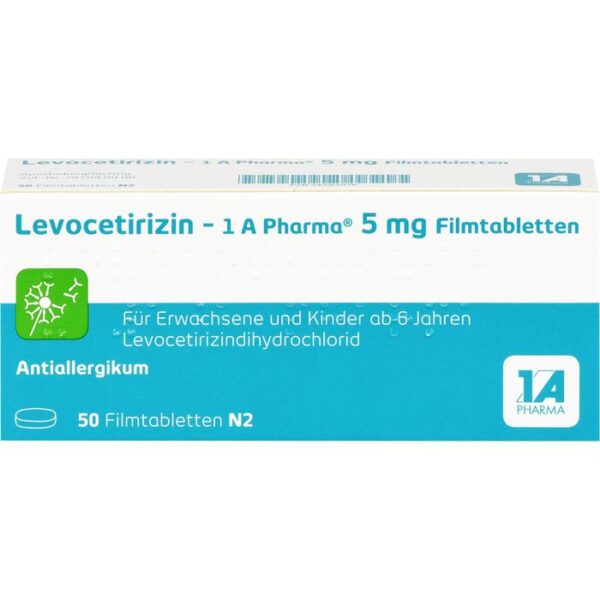 LEVOCETIRIZIN-1A Pharma 5 mg Filmtabletten 50 St.