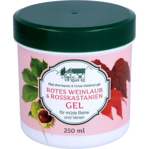 ROTES WEINLAUB & Rosskastanien Gel Pullach Hof 250 ml