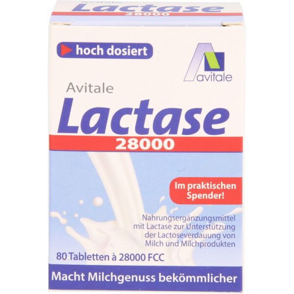 LACTASE 28.000 FCC Tabletten im Spender 80 St.