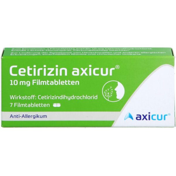 CETIRIZIN axicur 10 mg Filmtabletten 7 St.